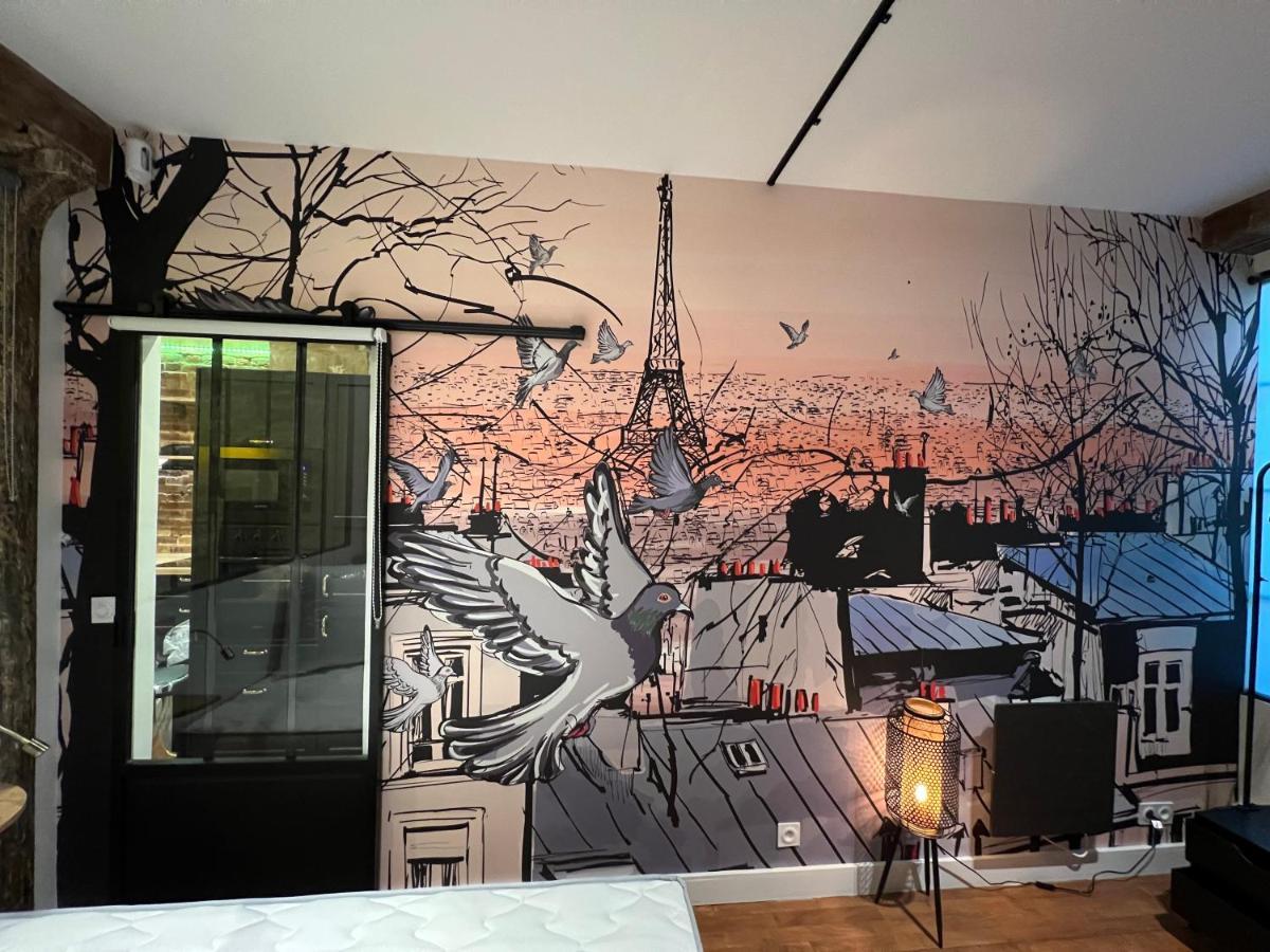 Good Vibes Luxurious Loft In Paris 11Th, With Ac & Table Football Bagian luar foto