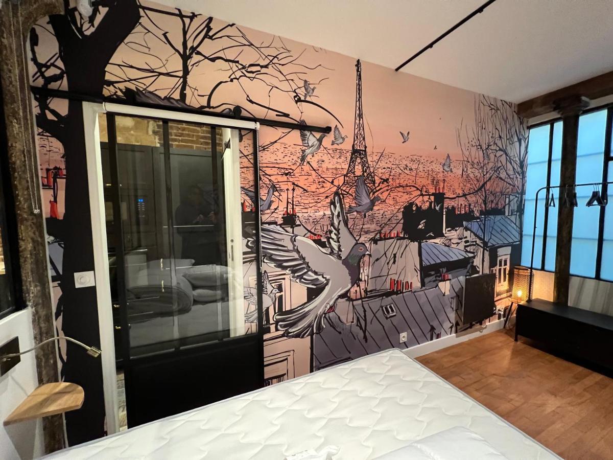 Good Vibes Luxurious Loft In Paris 11Th, With Ac & Table Football Bagian luar foto